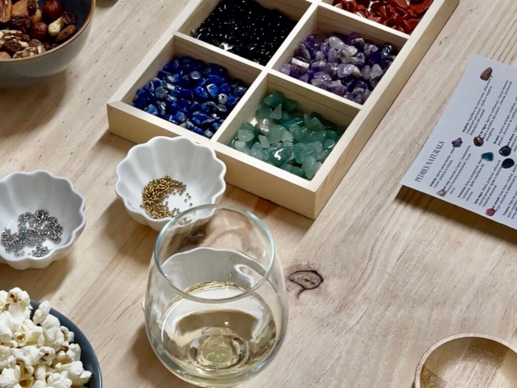 taller joyas con vino